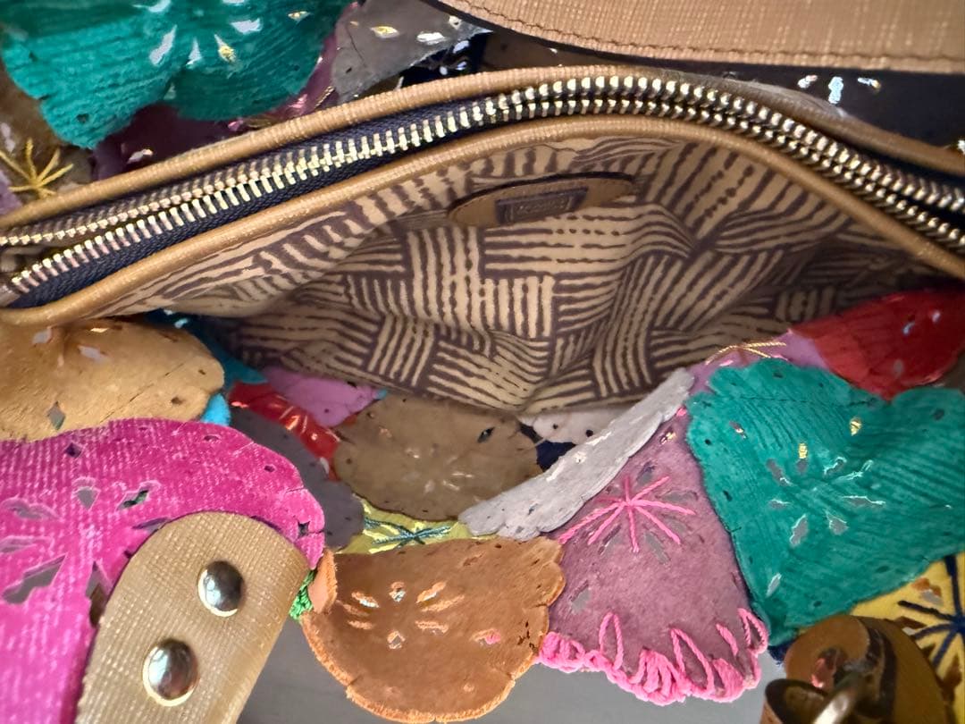 Jamin Puech ジャマンピエッシュ　2way バッグ　フラワー　袋付