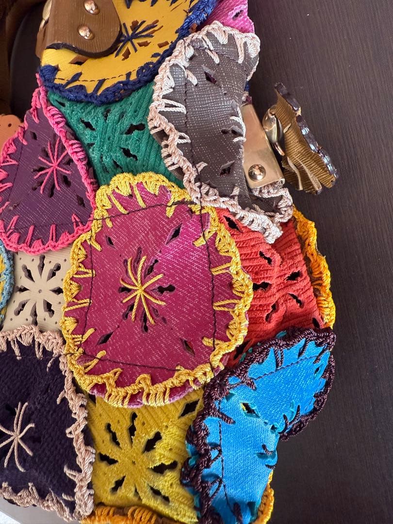 Jamin Puech ジャマンピエッシュ　2way バッグ　フラワー　袋付