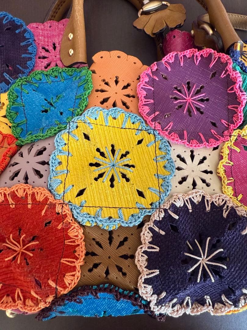 Jamin Puech ジャマンピエッシュ　2way バッグ　フラワー　袋付