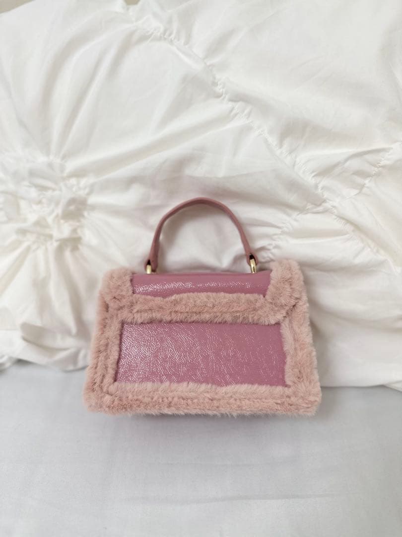 FURLA 2wayミニショルダーバック ファーバックピンク 新品未使用