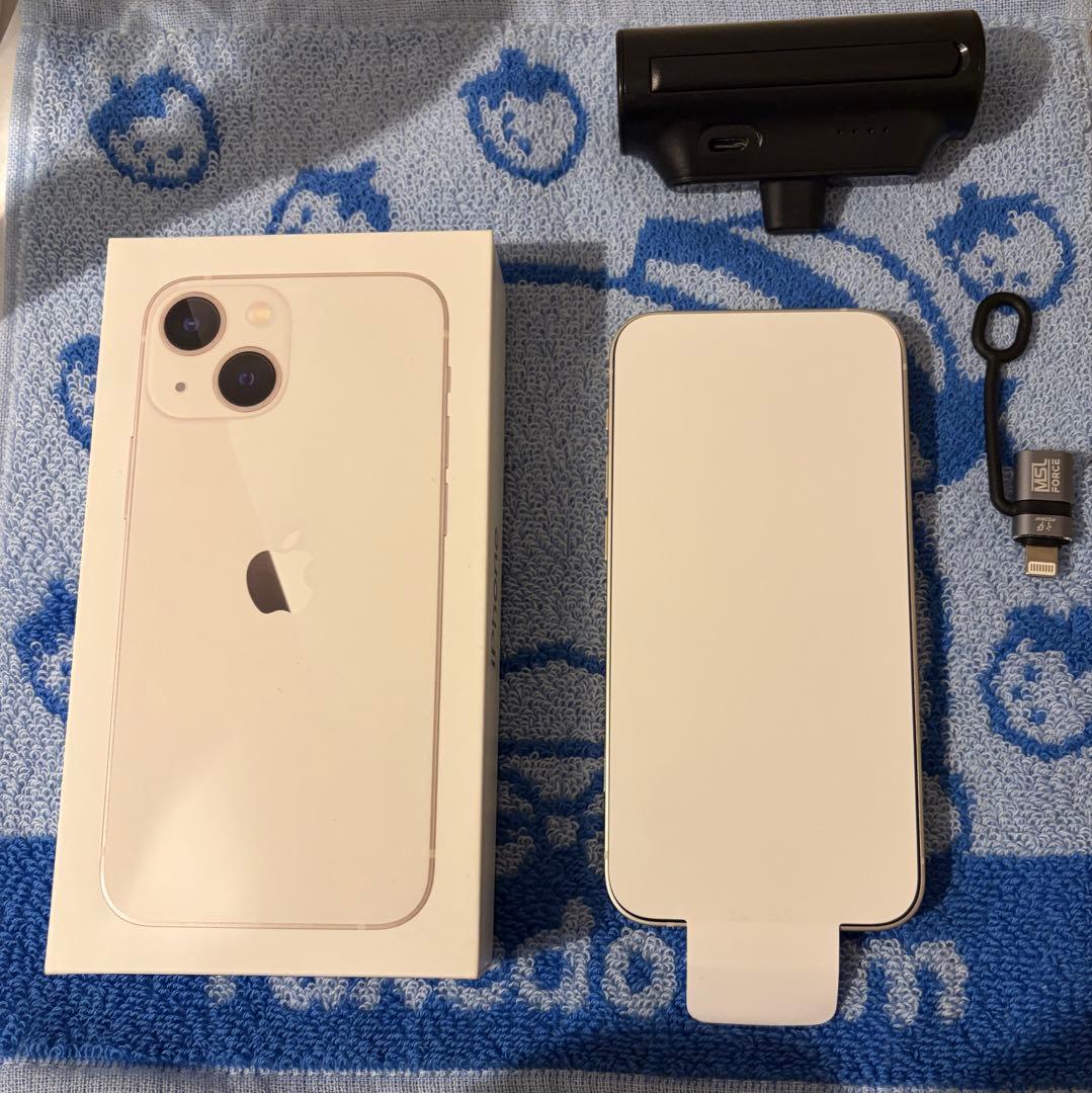 【純正バッテリー100%】iPhone 13mini 箱あり　他備品付き