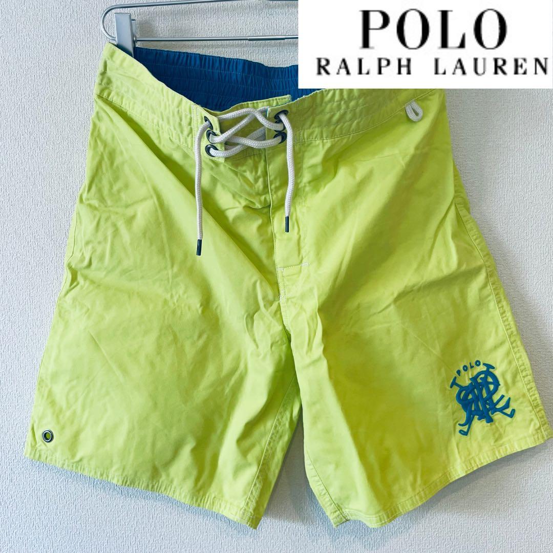 新品　ラルフローレン　街履きできるビンテージ感あふれる淡いレモンカラーショーツ