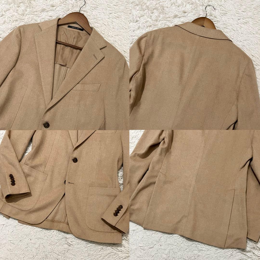 ✨美品✨タリアトーレ×ブリッラ　ジャケット　ヘリンボーン　ベビーキャメル　46