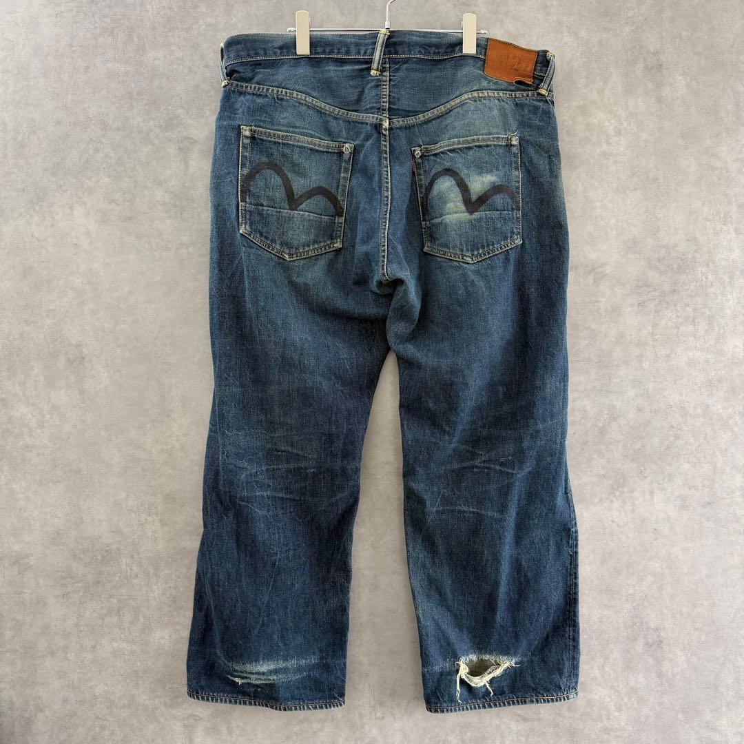 EVISU エヴィス No.2 エビスジーンズ デニムパンツ 黒カモメ42×35