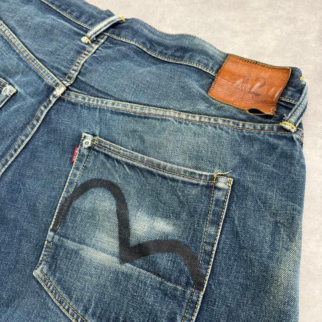 EVISU エヴィス No.2 エビスジーンズ デニムパンツ 黒カモメ42×35