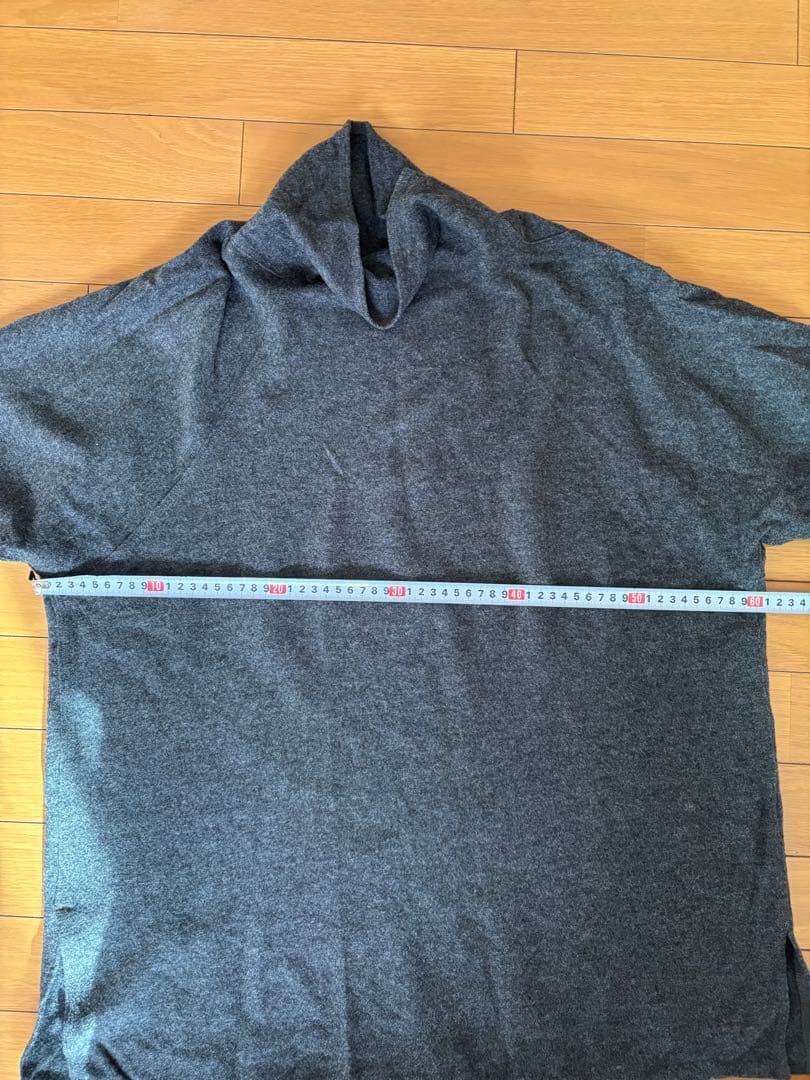 ババグーリ Babaghuri ダークグレー タートルネック チュニック