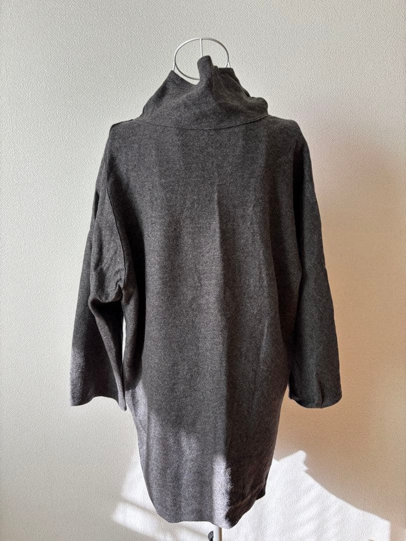 ババグーリ Babaghuri ダークグレー タートルネック チュニック