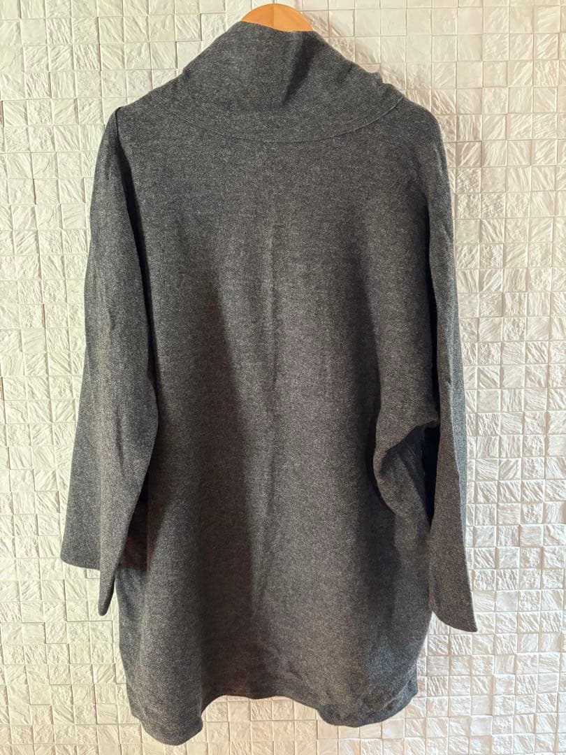 ババグーリ Babaghuri ダークグレー タートルネック チュニック