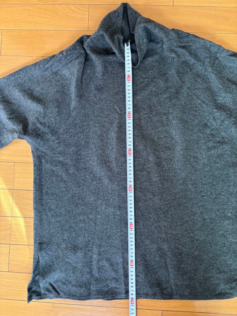 ババグーリ Babaghuri ダークグレー タートルネック チュニック