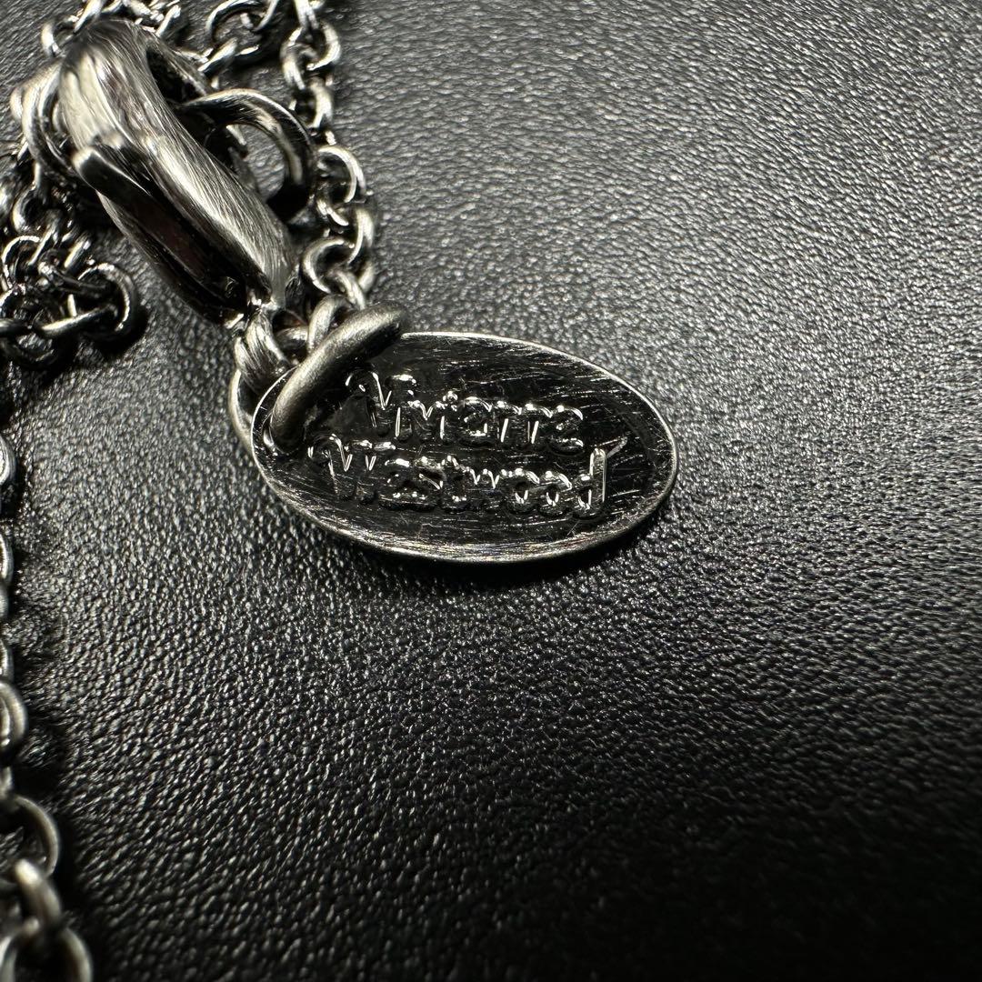 Vivienne Westwood ネックレス シルバー ブラック色 r8182