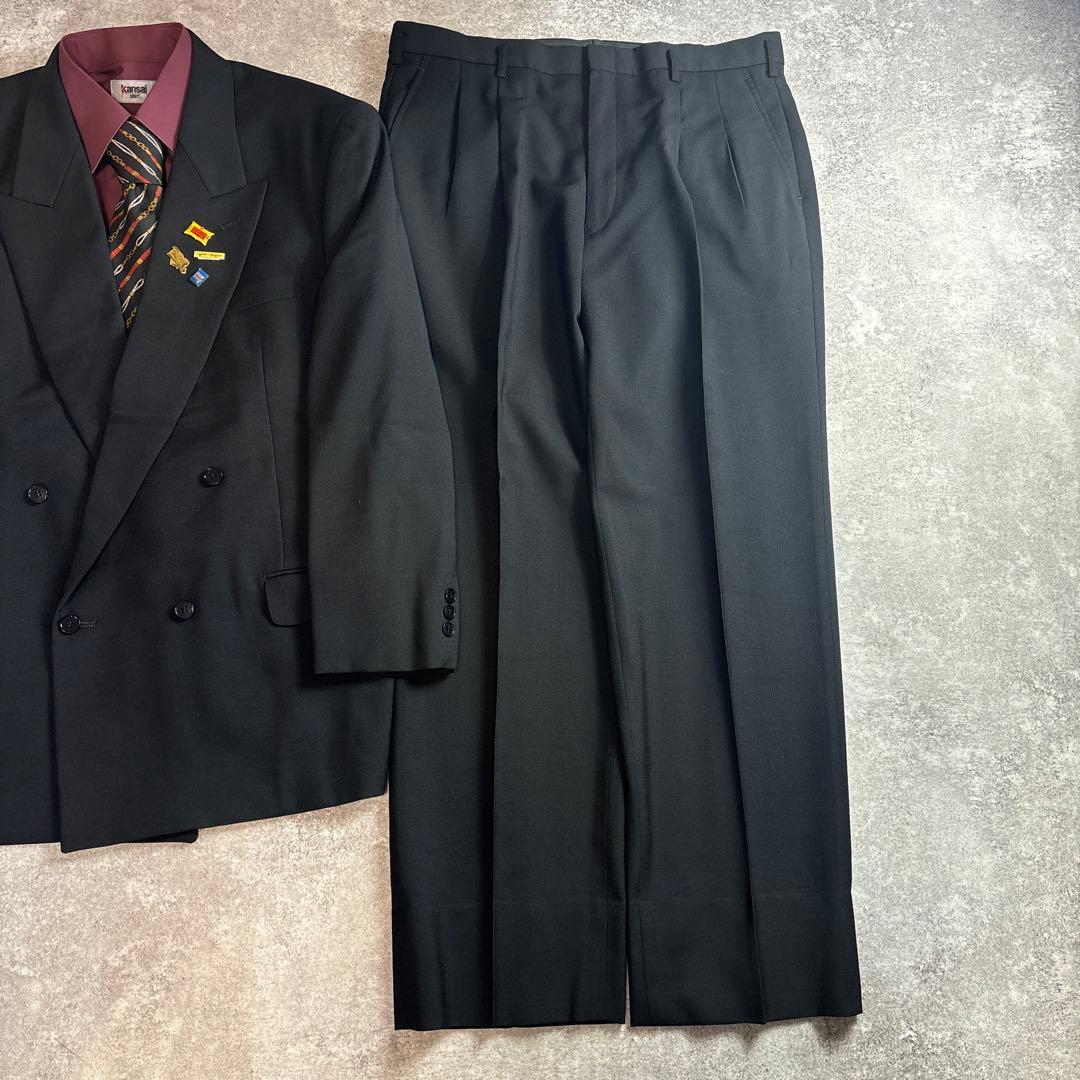セットアップ ダブルスーツ 成人式 入学式 ピンズ vintage no.86