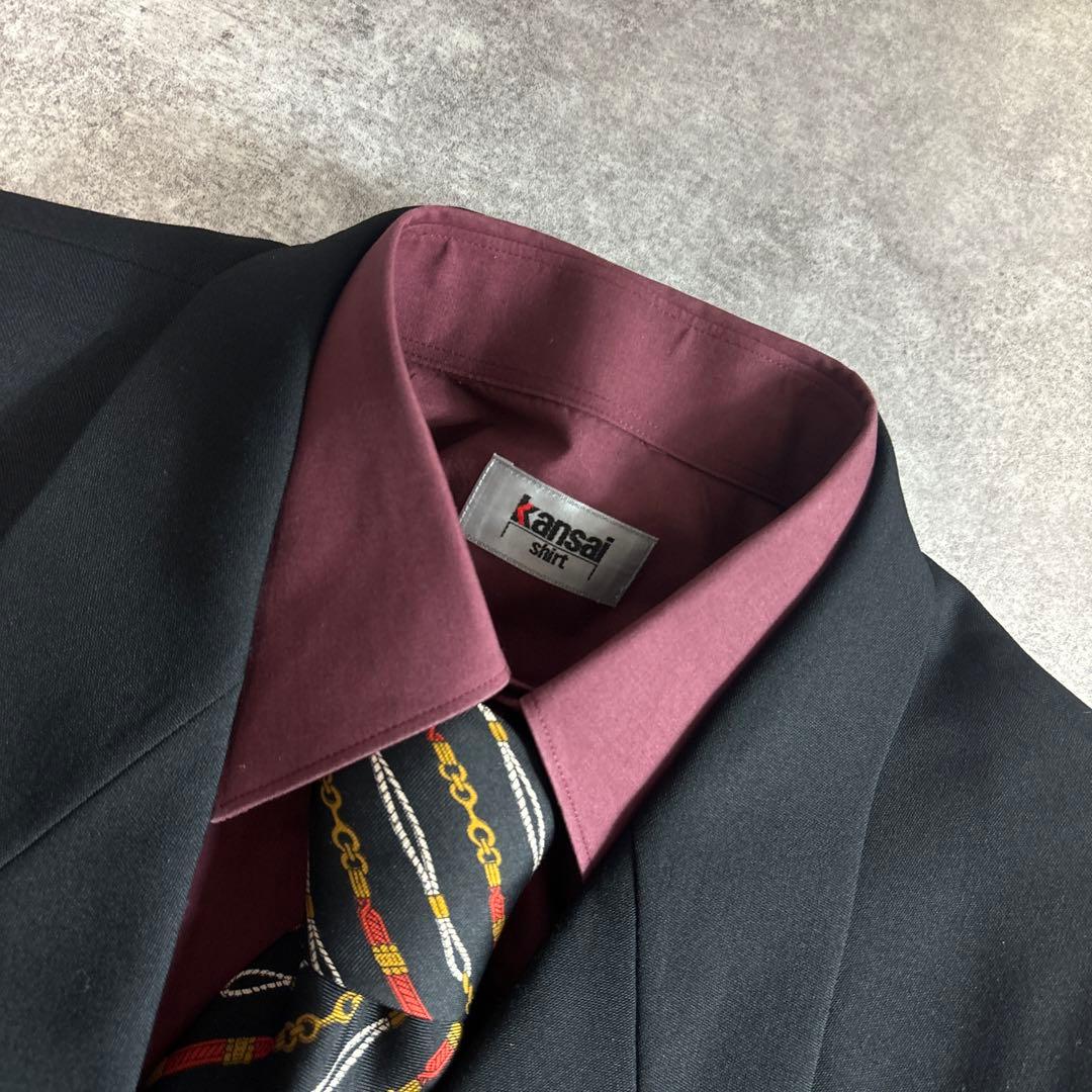 セットアップ ダブルスーツ 成人式 入学式 ピンズ vintage no.86