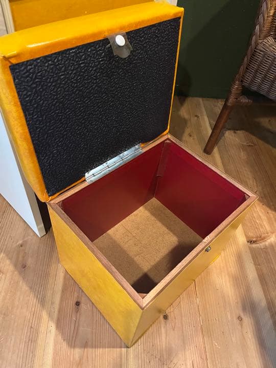 ドレッサー 鏡台 黄 レトロポップ 昭和レトロ インテリア 当時物 ビンテージ