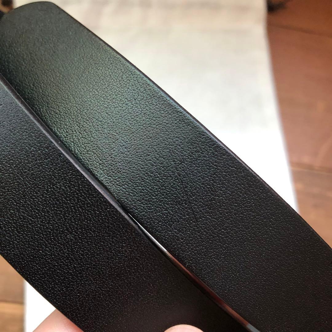 crewre クルーレ ボタンスタッズレザーベルト　ブラック short