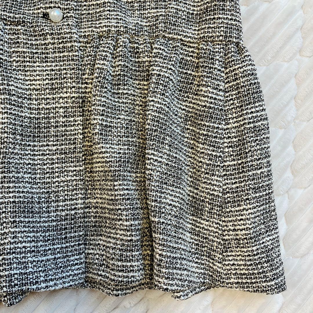 ships スラブ ツイード ジレ25SS パールボタン ベストサイズF