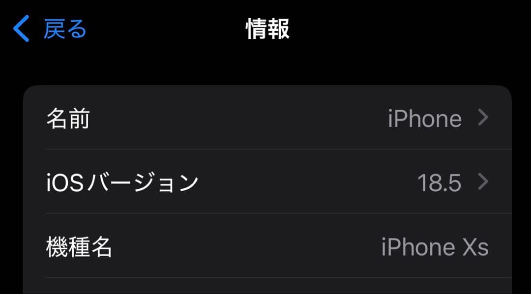 iPhone Xs 64GB SIMフリー　バッテリー75%