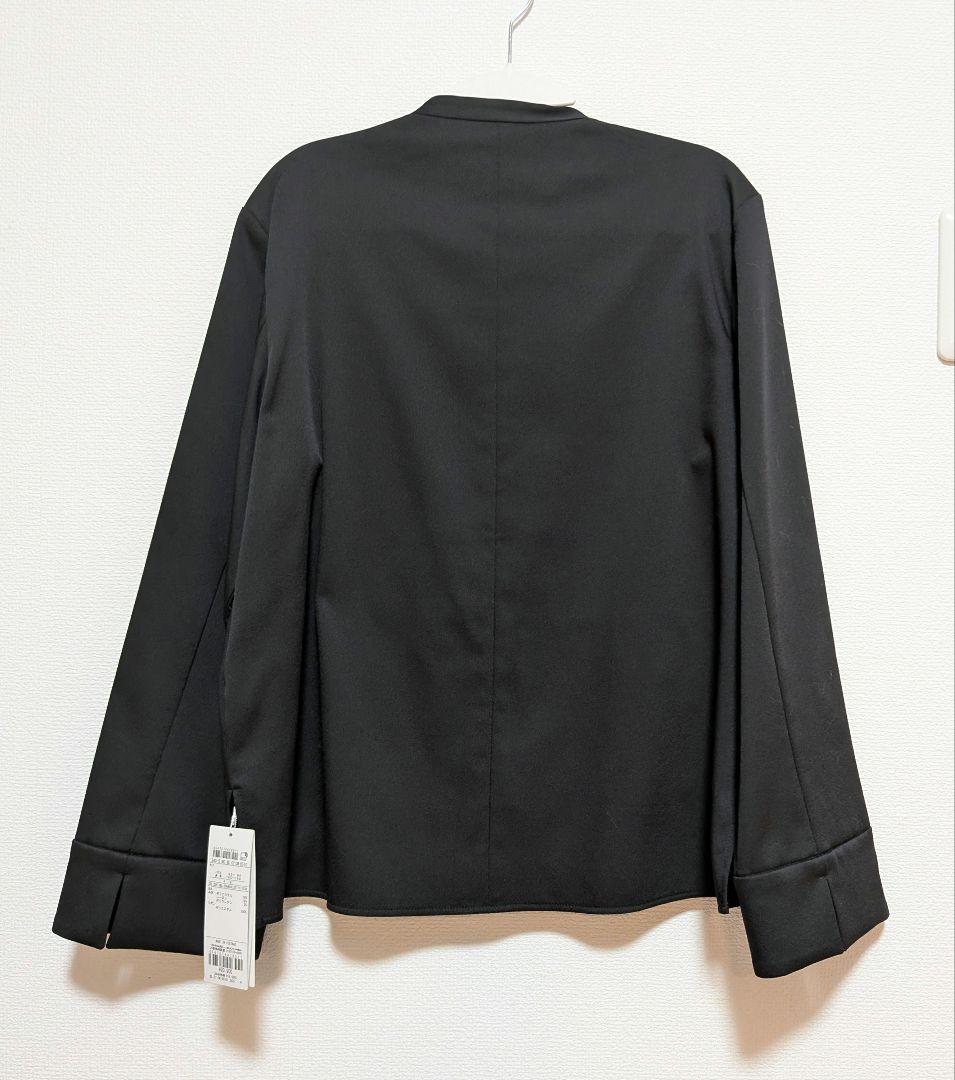 ICB【洗える】ウォームサテン クロップドシャツ　タグ付き