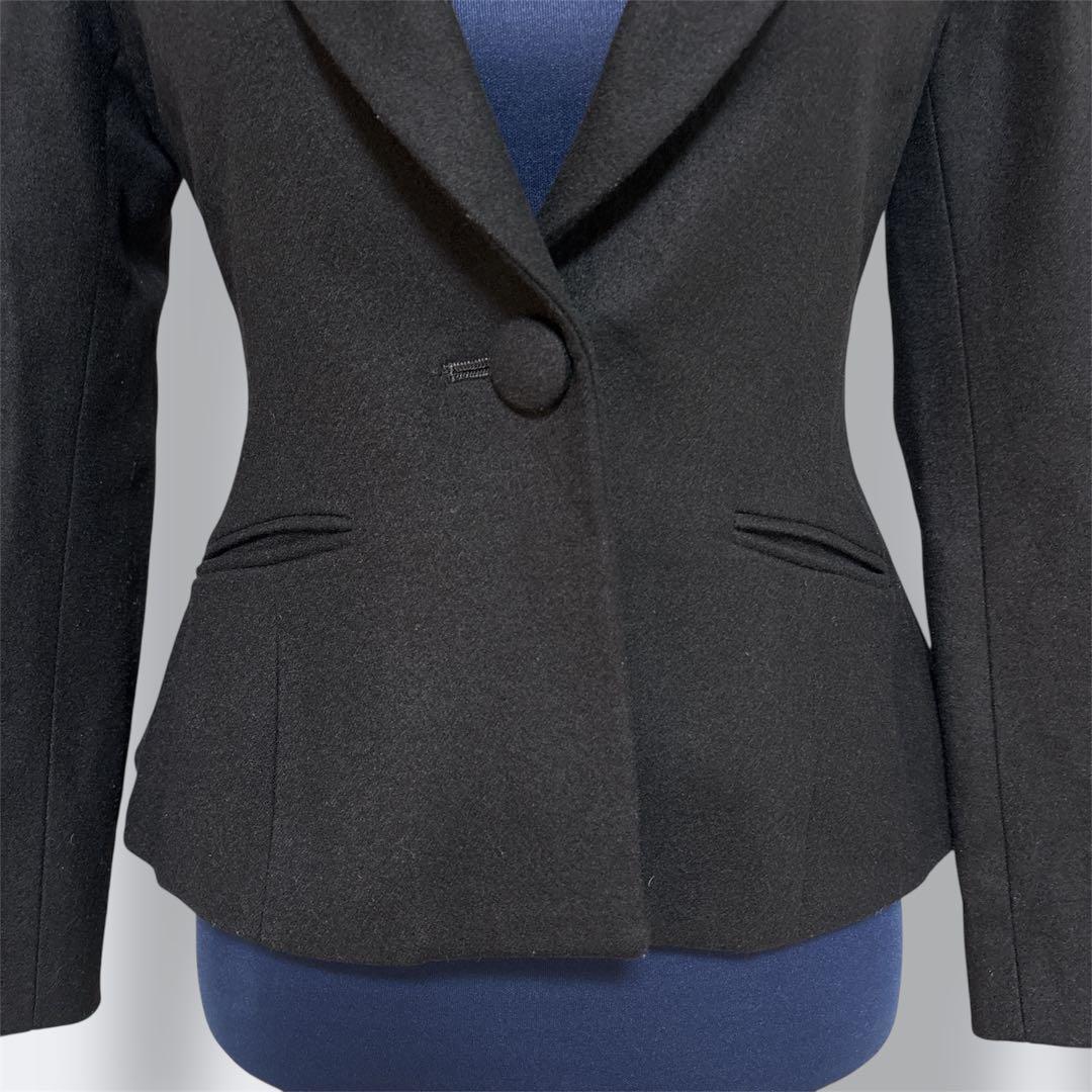 YOKOCHAN ウール　テーラードジャケット　ブラック　ヨーコチャン　38