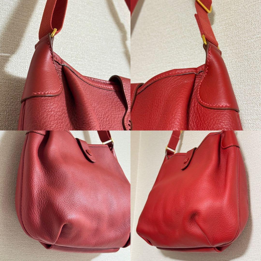 HERMES ロデオ レザー ゴールド ショルダーバッグ