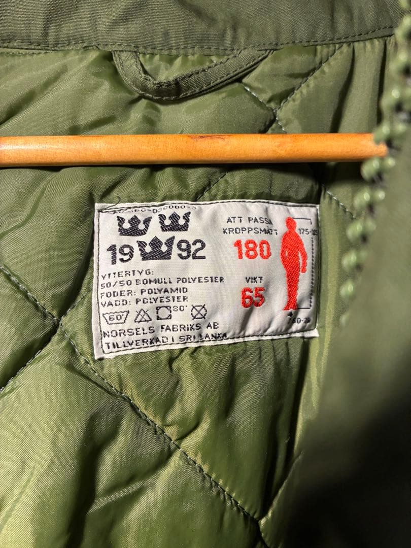 【実物】スウェーデン軍　m90 ゴールドウェザーパーカー