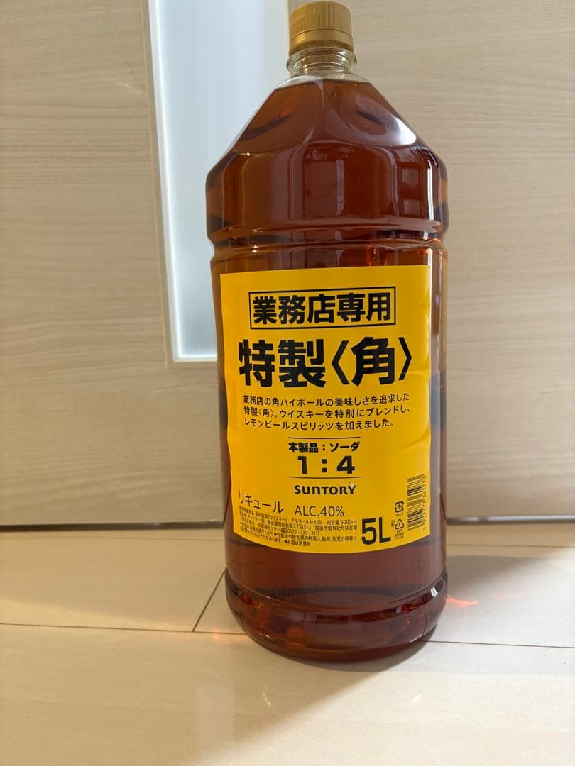 【新品未開封】 サントリー 角 特製 業務用ウイスキー 5L