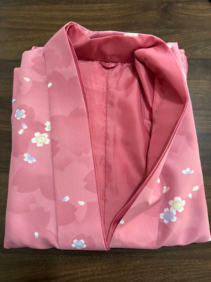 komugi　二部式着物（小紋）和装下着、足袋付き、草履、エプロン✖️2