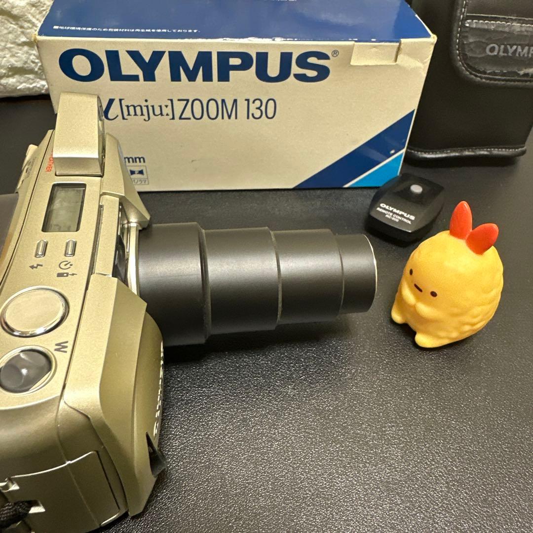 美品　OLYMPUS μ[mju:] ZOOM 130 動作確認済　元箱箱付き
