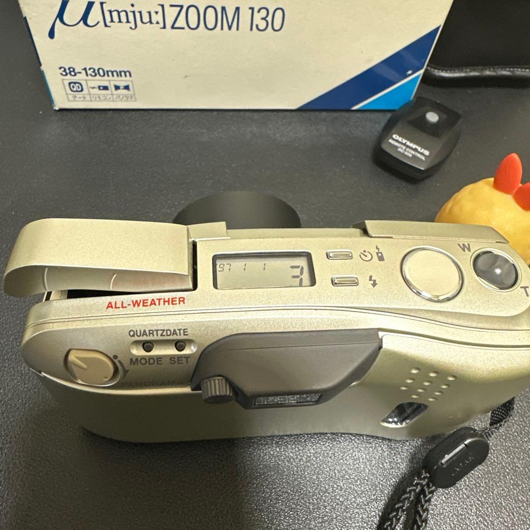 美品　OLYMPUS μ[mju:] ZOOM 130 動作確認済　元箱箱付き