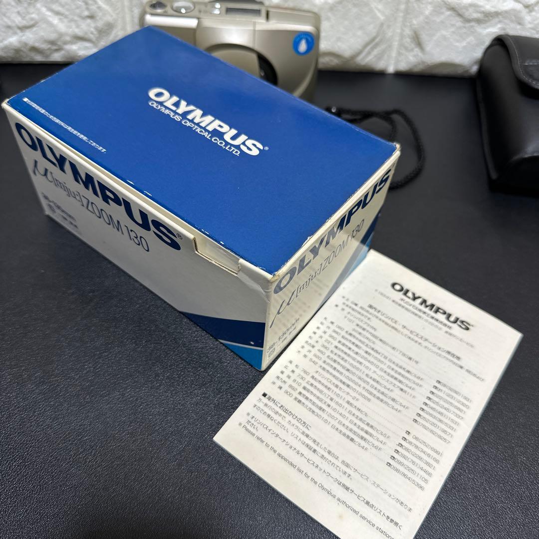 美品　OLYMPUS μ[mju:] ZOOM 130 動作確認済　元箱箱付き