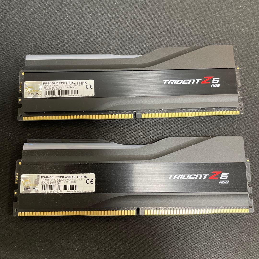 48GB×2 G.SKILLTridentZ5 RGB DDR5 6400MHz