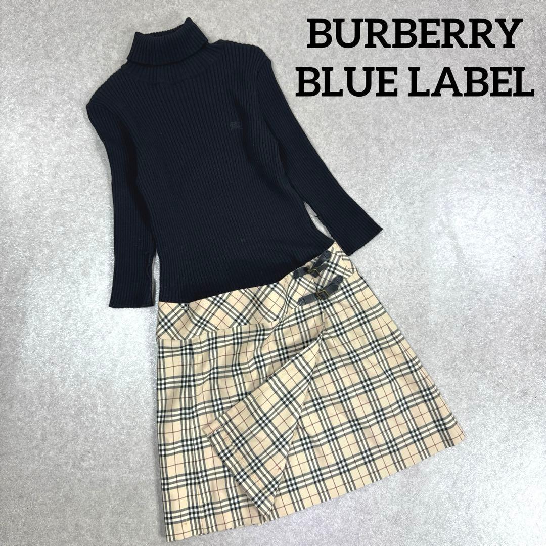 RT-152613　BURBERRYBLUELABELドッキングワンピース