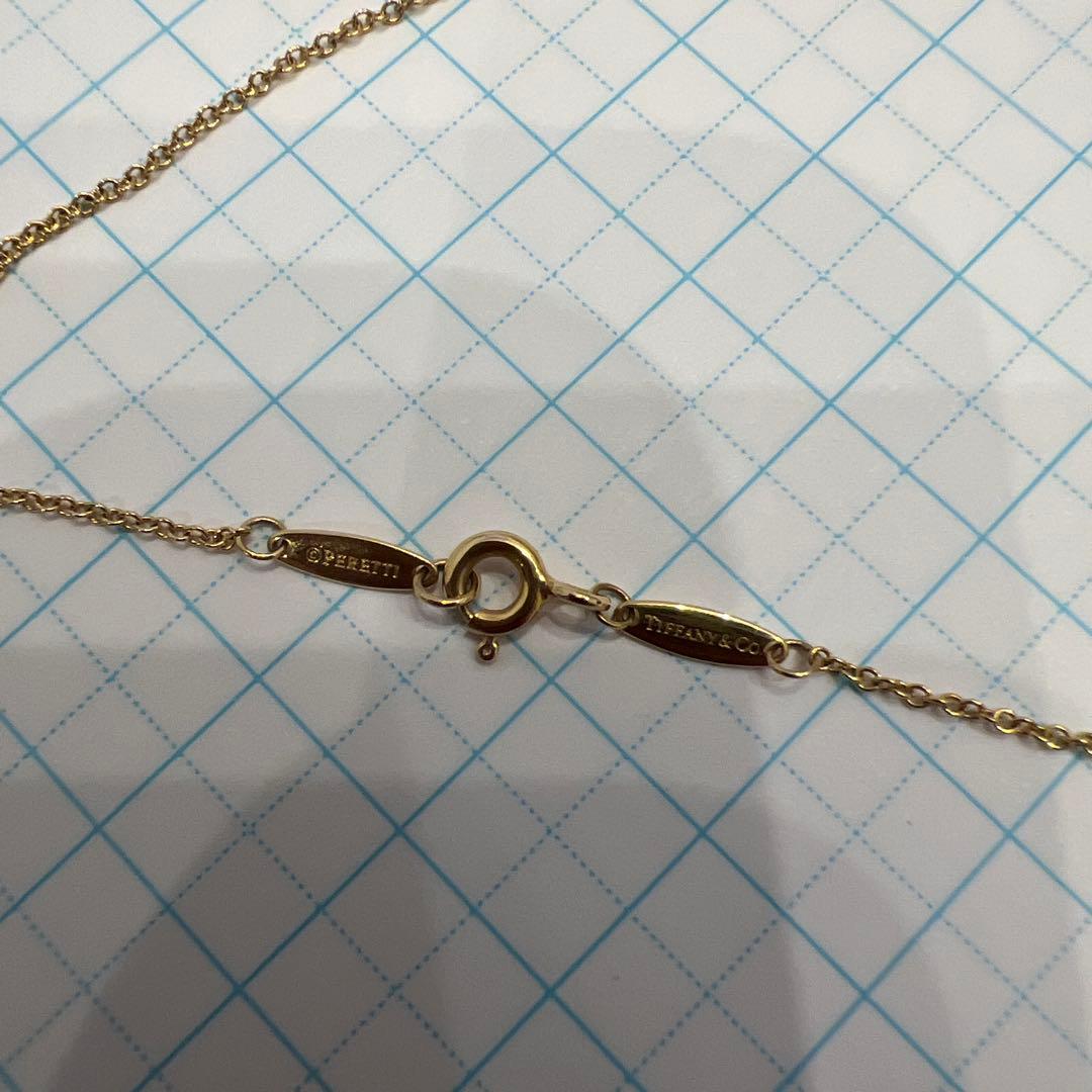 Tiffany gold 一粒ダイヤ　ネックレス　ティファニー　ゴールド