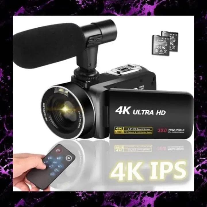 初心者でも簡単な編集でプロ級の本格的な動画に仕上がる♪　4K　ビデオカメラ