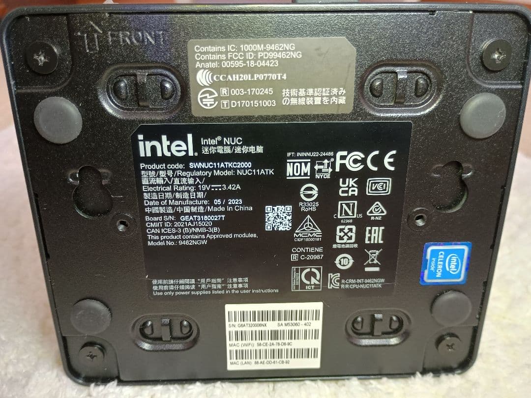 Nuc11 E.Kit +Win11 +Office 2024 +ACアダプタ