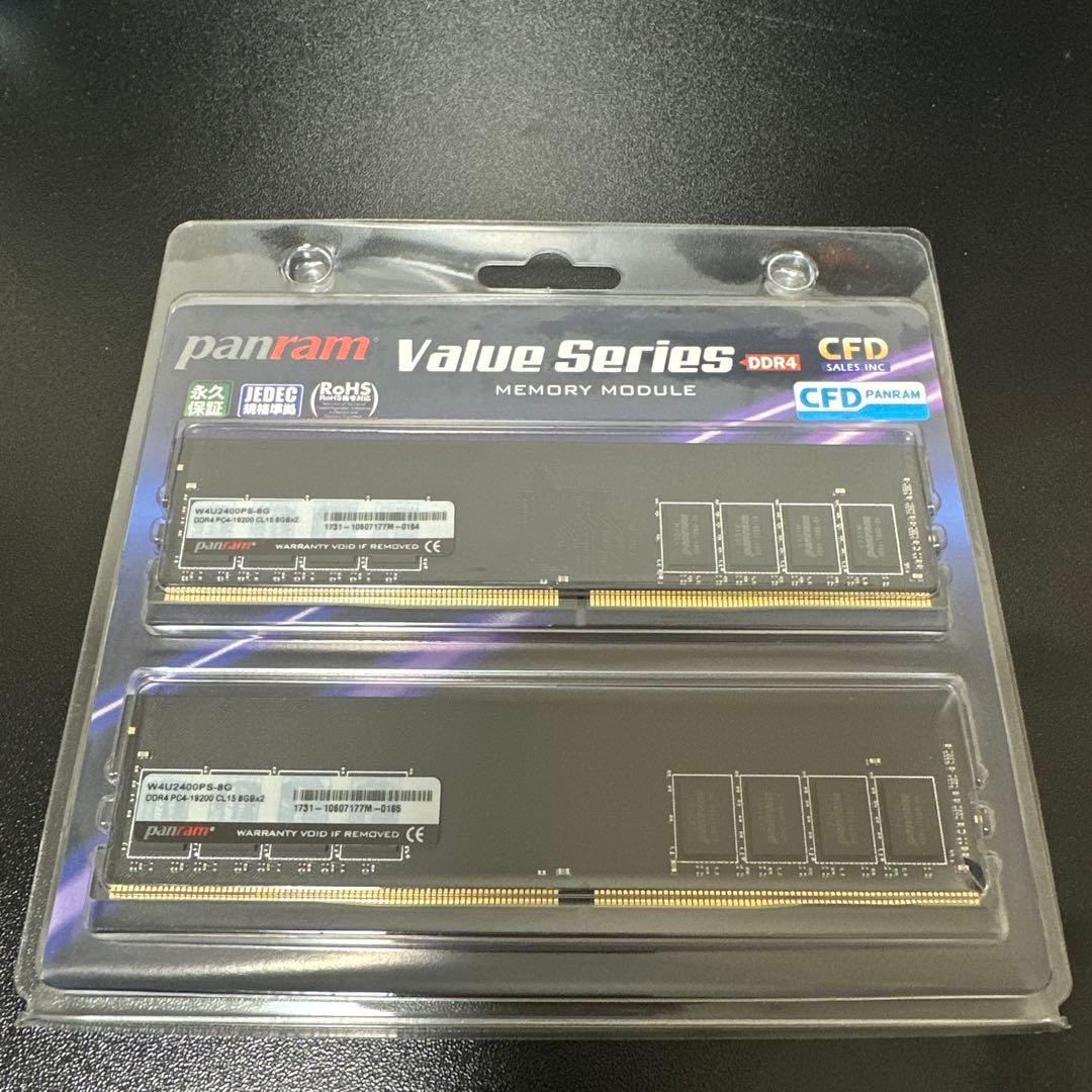 panram Value Series DDR4 16GB(8GB×2) メモリ