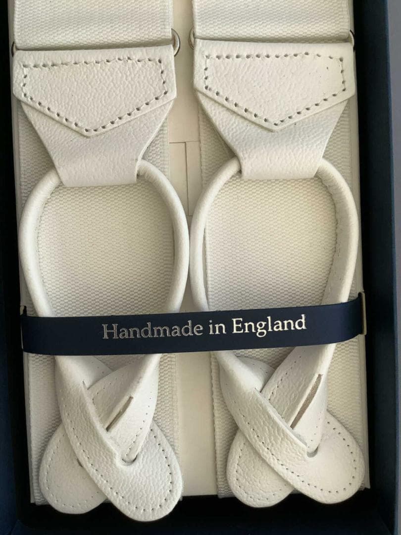 サスペンダー英国製アルバートサーストン6ボタン留上級バラシャWTSL B156