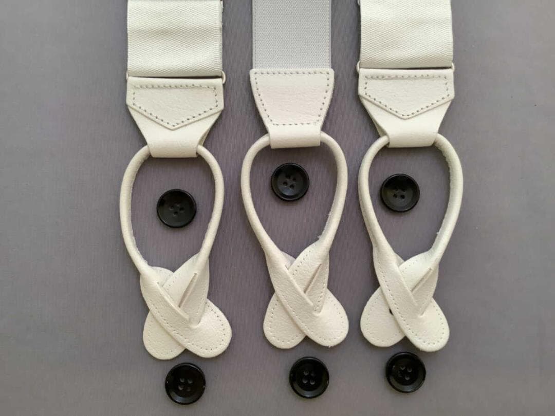 サスペンダー英国製アルバートサーストン6ボタン留上級バラシャWTSL B156