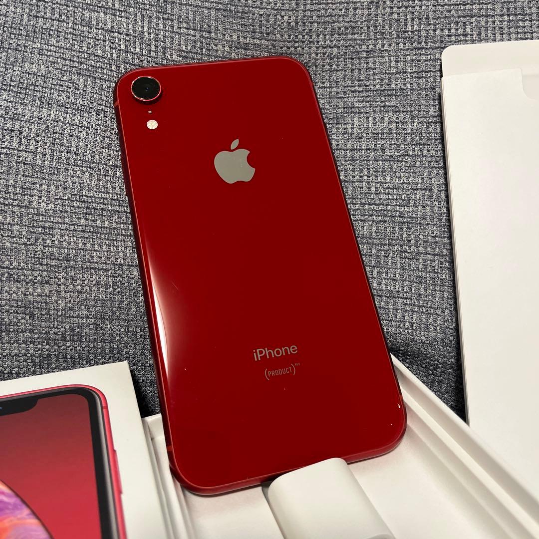 美品 iPhone XR 128GB 本体 (PRODUCT RED)