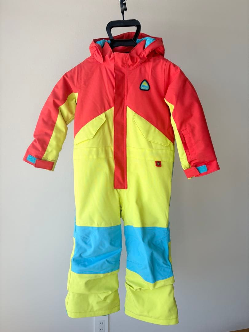 【美品】【BURTON】キッズ スノーウェア つなぎ 100cm