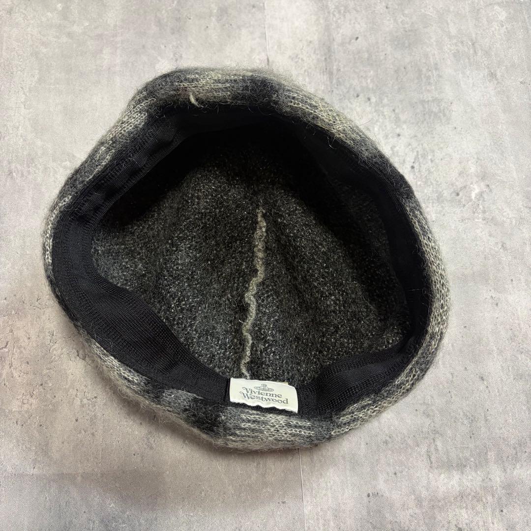 Vivienne Westwood　ベレー帽　ウール　モヘヤ　レオパード柄