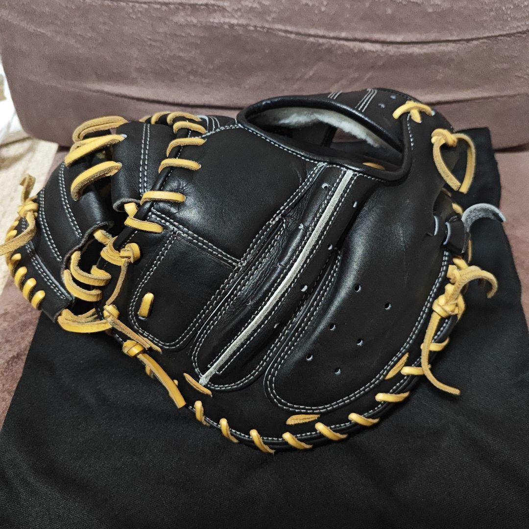 新品!型付け済！アトムズ硬式キャッチャーミット　寺田レザー