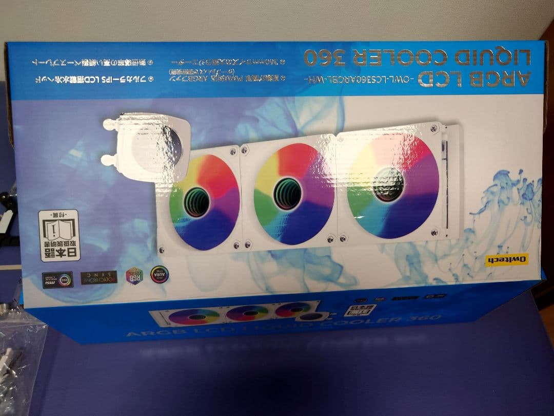 オウルテック 水冷CPUクーラー LCS360ARGBL-WH ファン異音