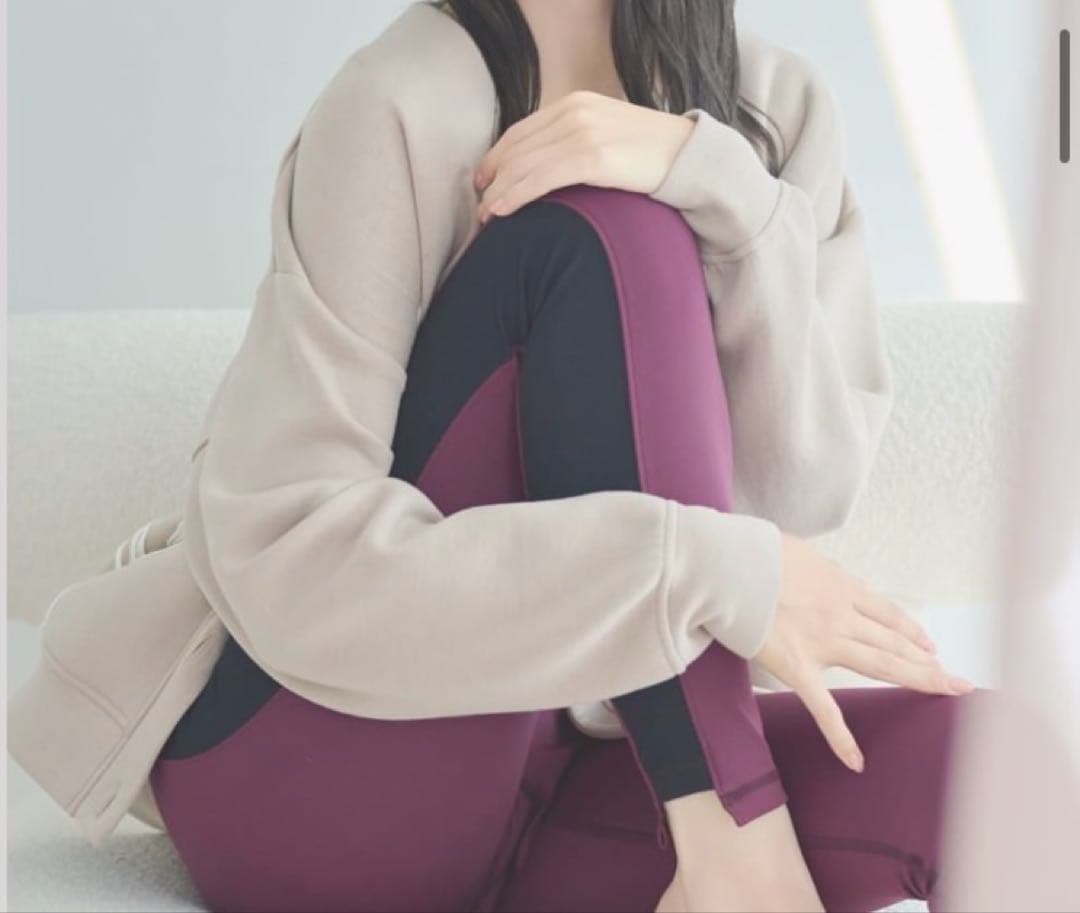 バイカラー アシンメトリーレギンス SUKALA Sサイズ