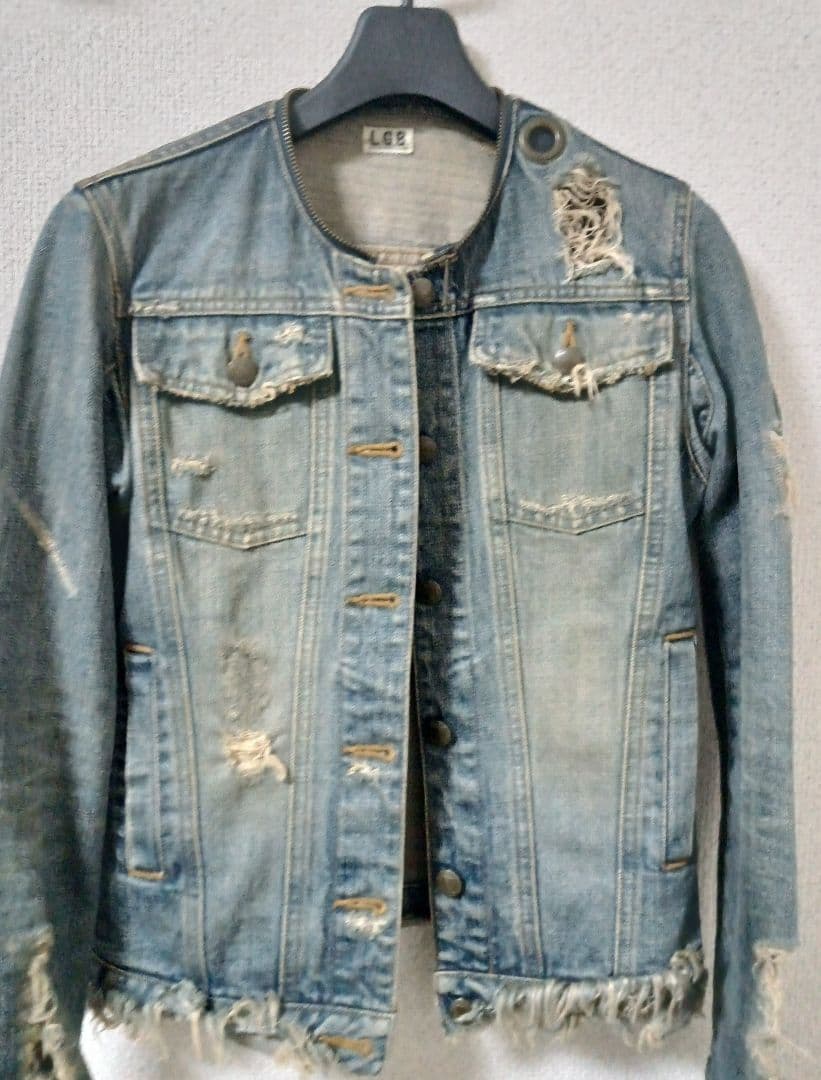ルグランブルー　LGB 2wayハトメジップデニムジャケットGジャン