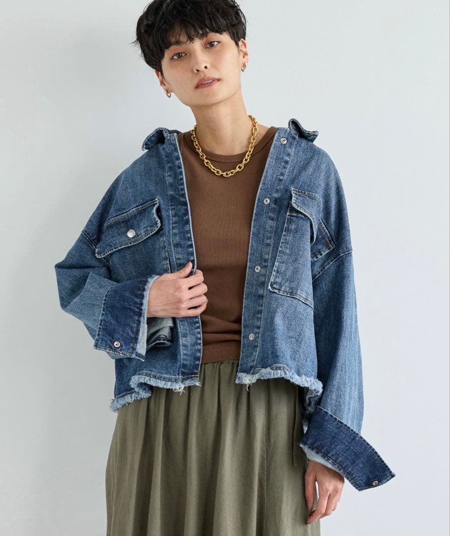 新品　バンヤードストーム　ショートワイドＧジャン　デニムジャケット¥19,800