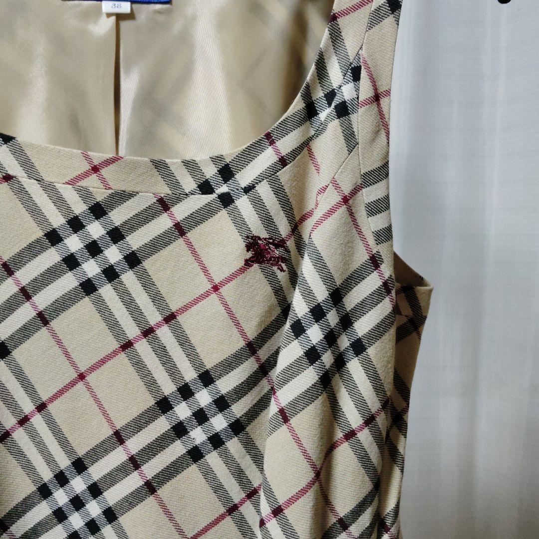 チェック柄ノースリーブミニワンピース38