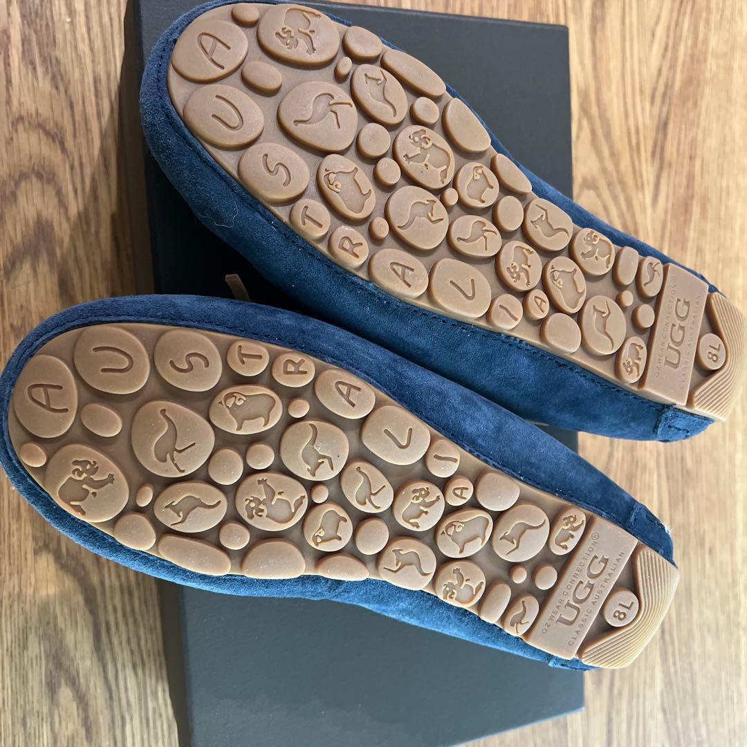 UGG ネイビー スエード モカシン