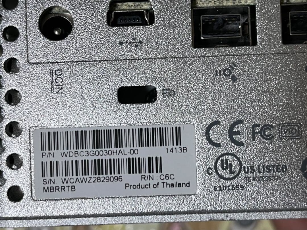 WD My Book Studio 3TB 外付けHDD★156回/1038時★