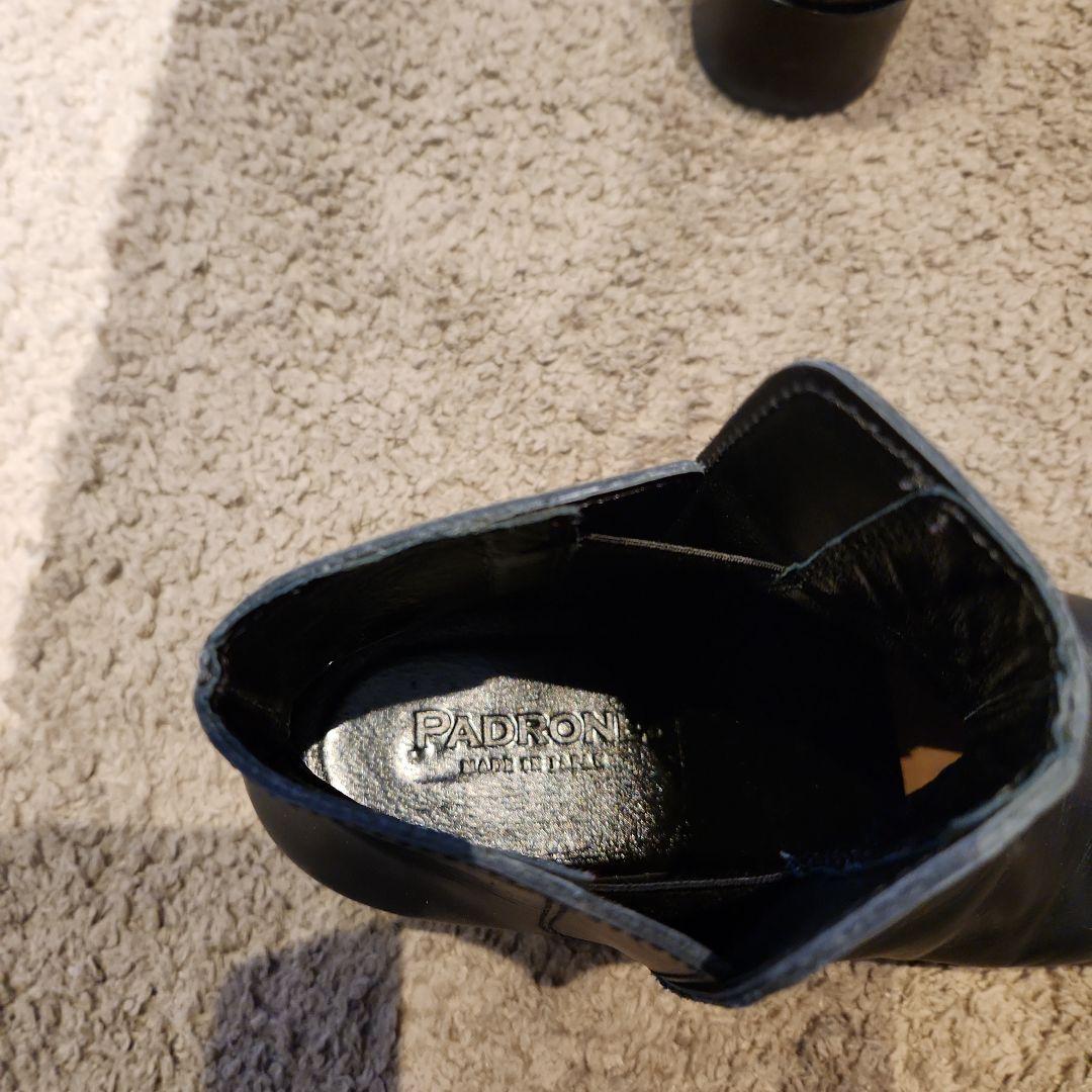 パドローネ　41　PADORONE　ブーツ　革　ブラック