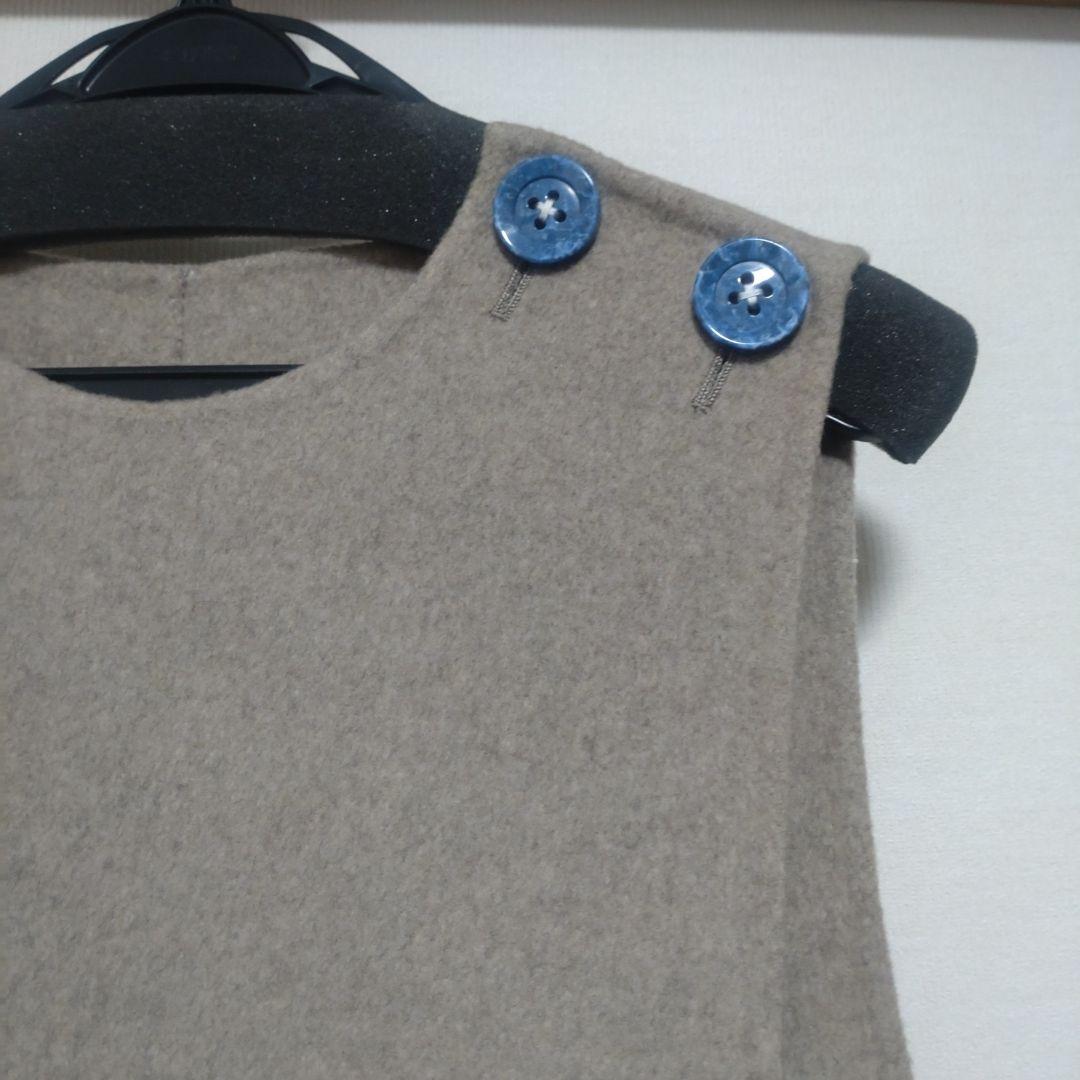 エンフォルド　ベージュノースリーブベスト